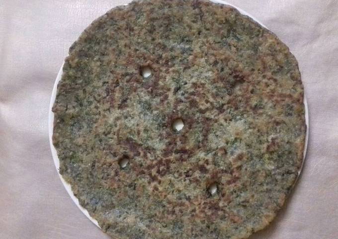 Maharashtra ki famous Street food methi thaali peeth Recipe