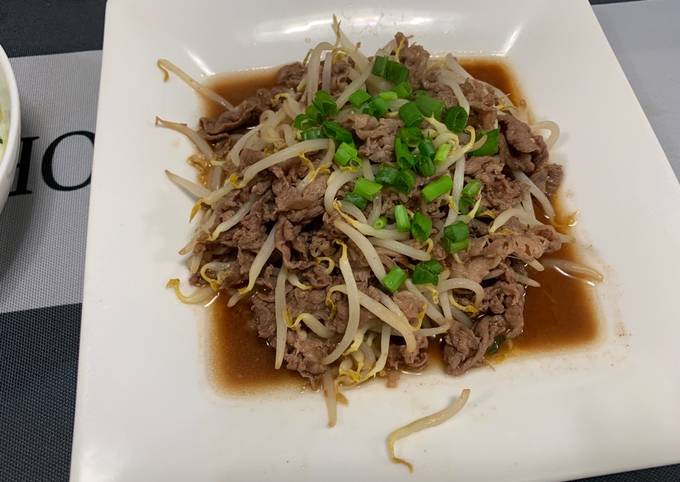 Stir-Fried Beef &amp; Bean sprout