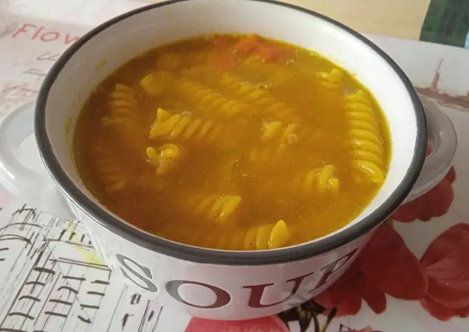 Receta Sopa de verduras y fusilli