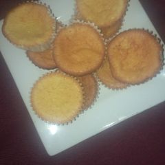 A picture of Plain vanilla cup cakes.