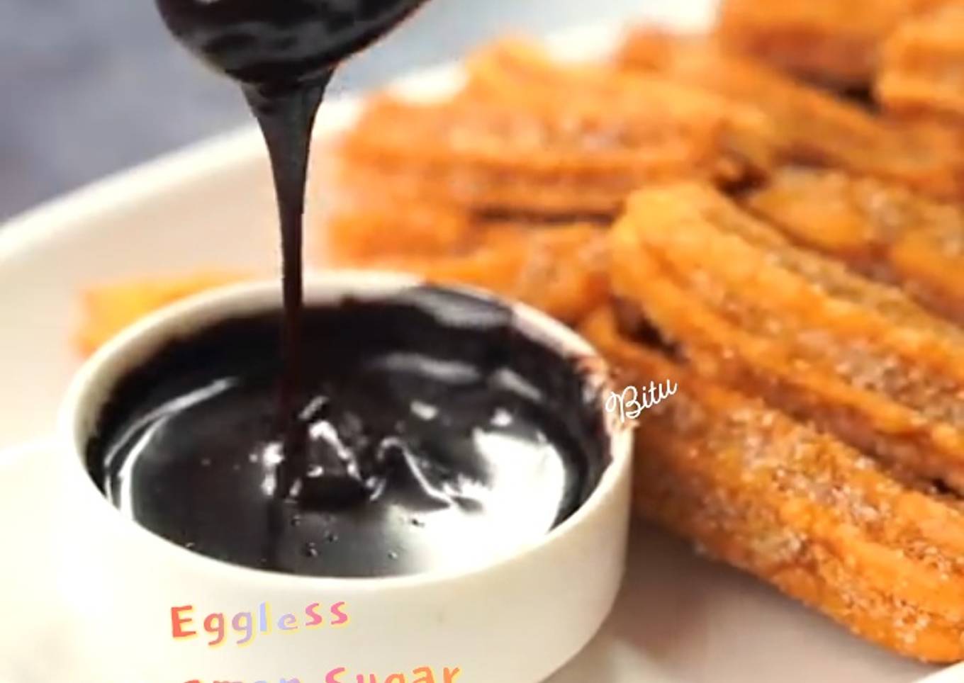 Eggless Cinnamon Sugar Churros