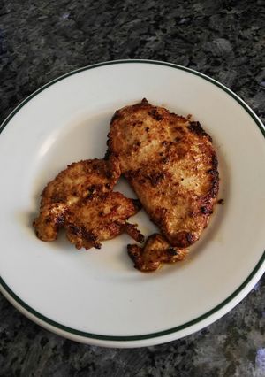 Una foto de Pollo tandoori en sartén