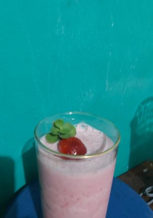 Una foto de Smoothie de fresa