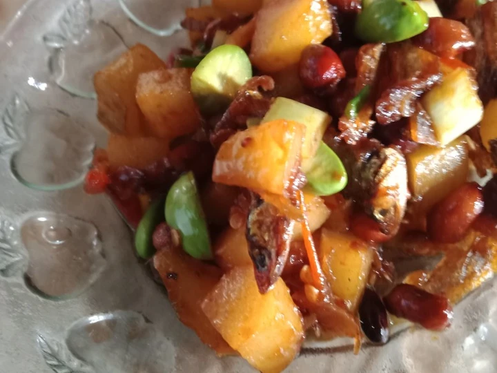 Easy Steps Prepare Recipes Sambal teri petai the Delicious Make You Drink.