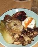 Ramen de pollo y shiitake