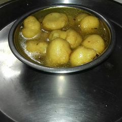 A picture of Moong dal pakodi sabji.