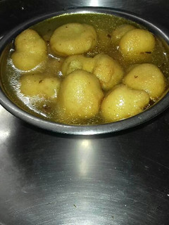 A picture of Moong dal pakodi sabji.