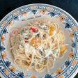 Spaghetti cremosos