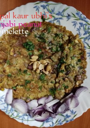 A picture of Punjabi peanut omelette.