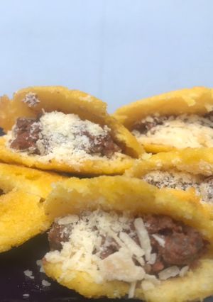 Una foto de Arepas de Harina maíz (Polenta)