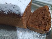 Una foto de budín de chocolate