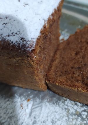 Una foto de Budín de cacao/chocolate con sorpresa de 🍫❤️