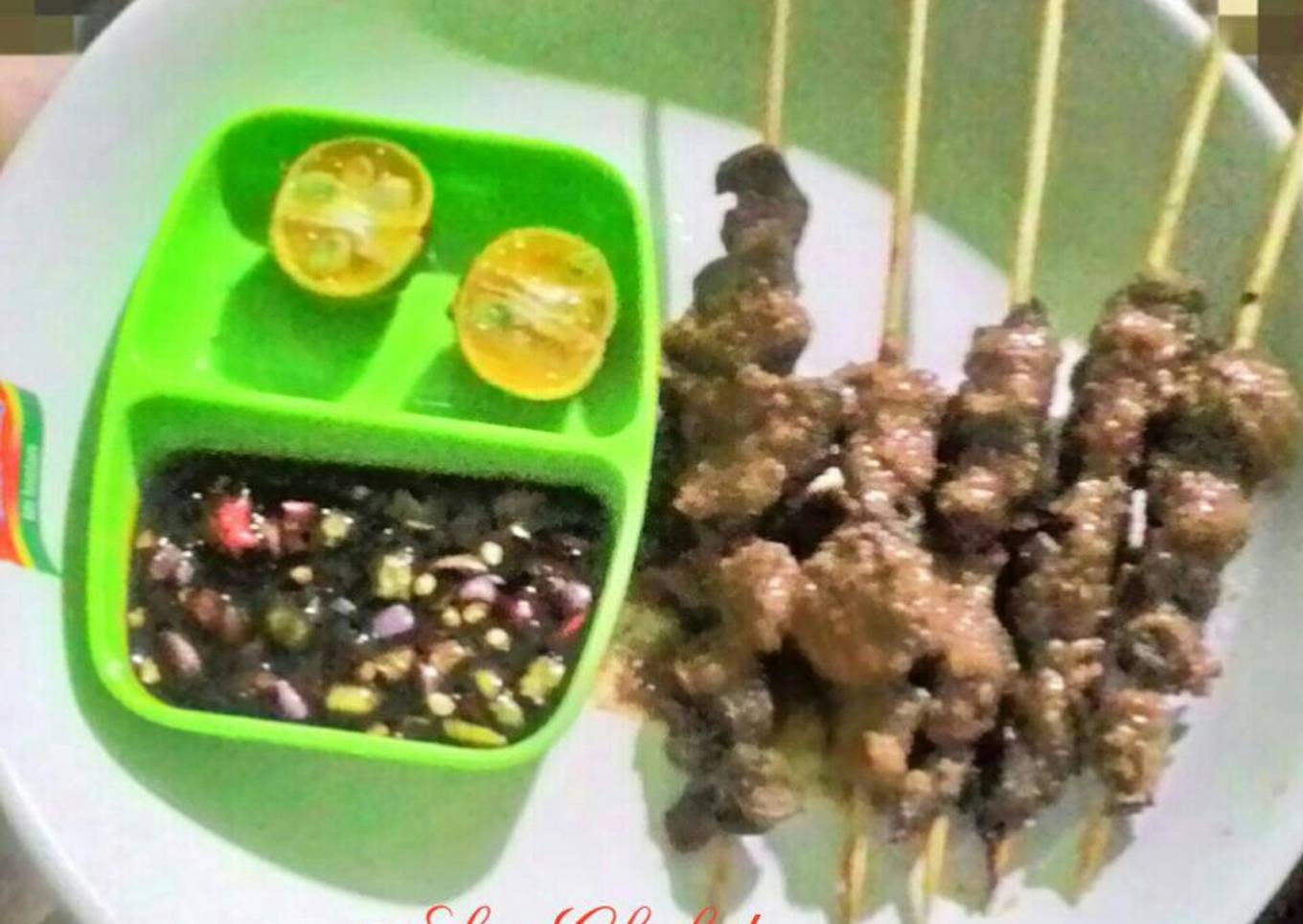Sate kambing teflon