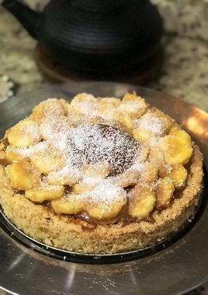 Una foto de Tarta de banana nutritiva 💪🏻💪🏻, sin harinas