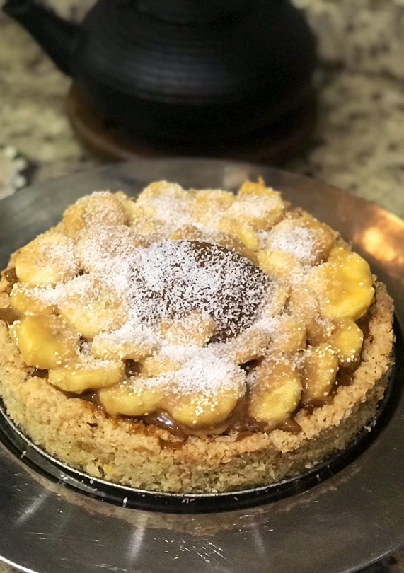 Una foto de Tarta de banana nutritiva 💪🏻💪🏻, sin harinas
