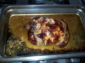 Una foto de Pollo relleno