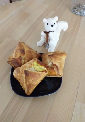 Une photo de Feuilleté jambon fromage