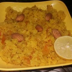 A picture of Kanda poha.