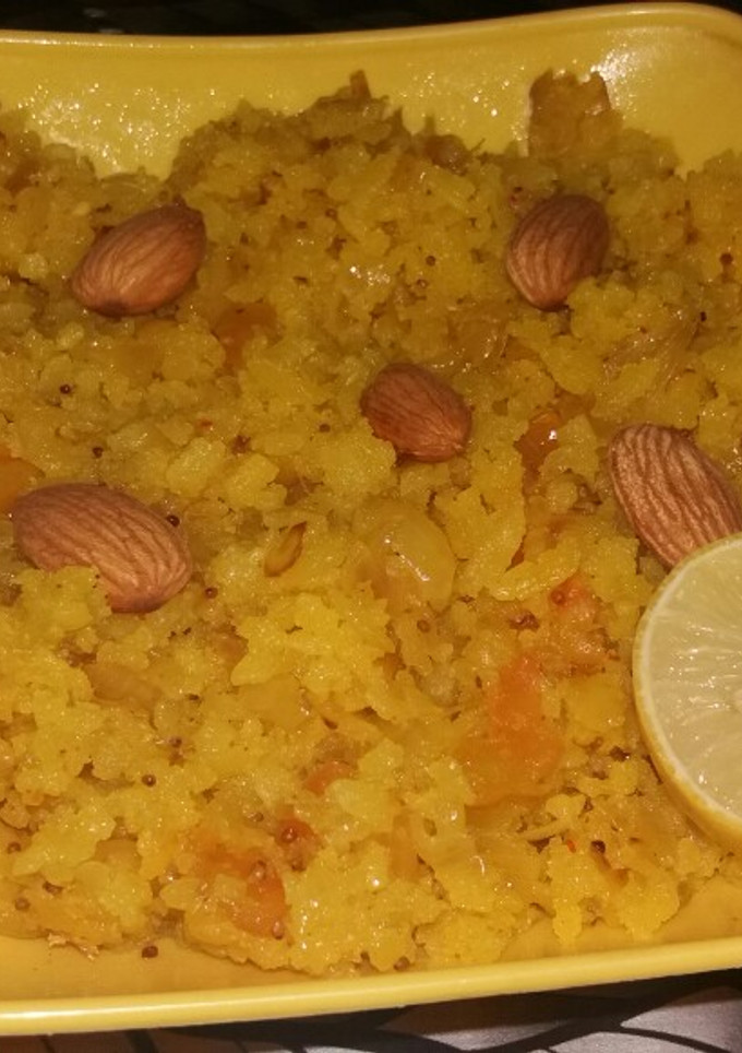 A picture of Kanda poha.