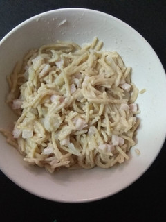 Una foto de Falsa carbonara