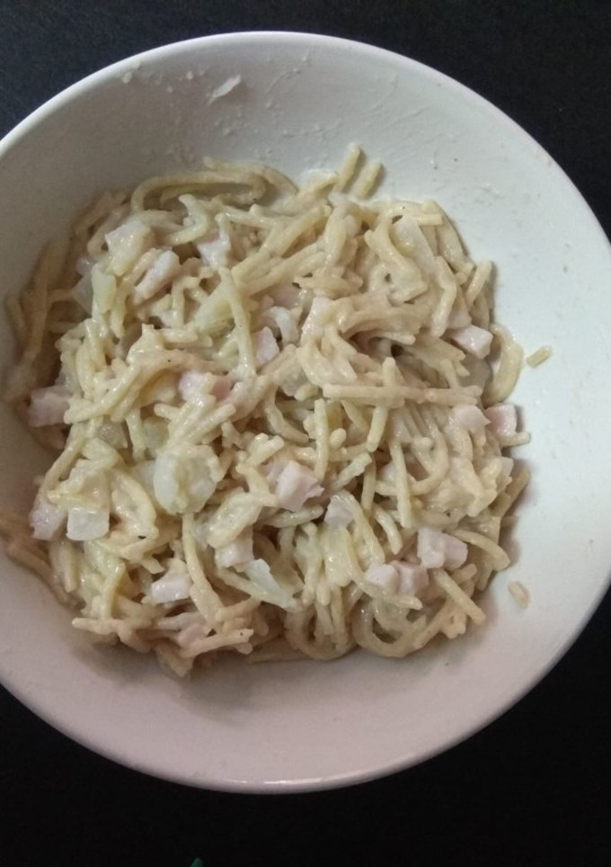 Una foto de Falsa carbonara