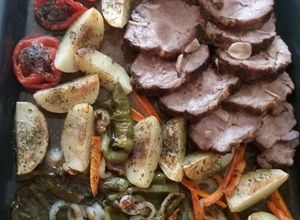 Foto principal de Rôti (cabeza de lomo) al horno con verduras