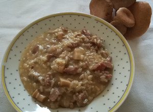 Foto di Risotto con funghi e salsiccia di Norcia