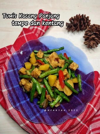 Langkah Gampang Membikin Resep Tumis kacang panjang, tempe dan kentang yang Enak Banget Anti Ribet, Menggugah Selera