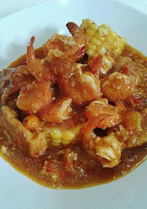 Foto resep Udang tahu saus padang