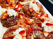 A picture of croissant french toast
