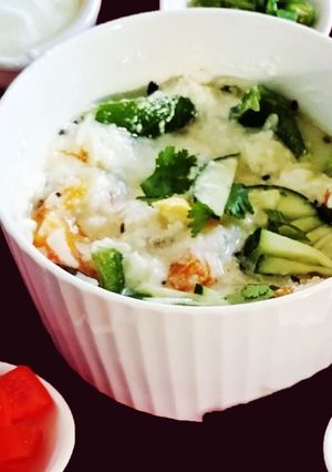 A picture of DHADIYODANAM(TAMIL) Curd rice).
