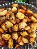Fried Water chestnut with green chutney
