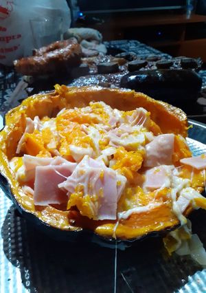 Una foto de Calabaza rellena a la parrilla