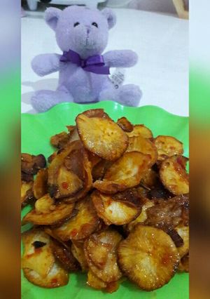 Foto resep Keripik singkong pedas