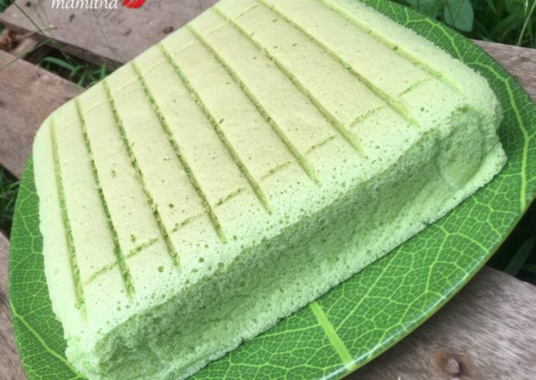 Ogura cake pandan fluffy