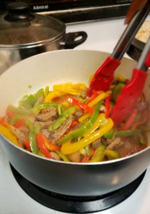 A picture of Beef Stir fry.