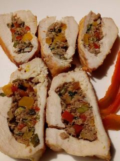 Una foto de Pechuga rellena