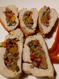 Una foto de Pechuga rellena
