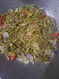 Tumis bunga pepaya