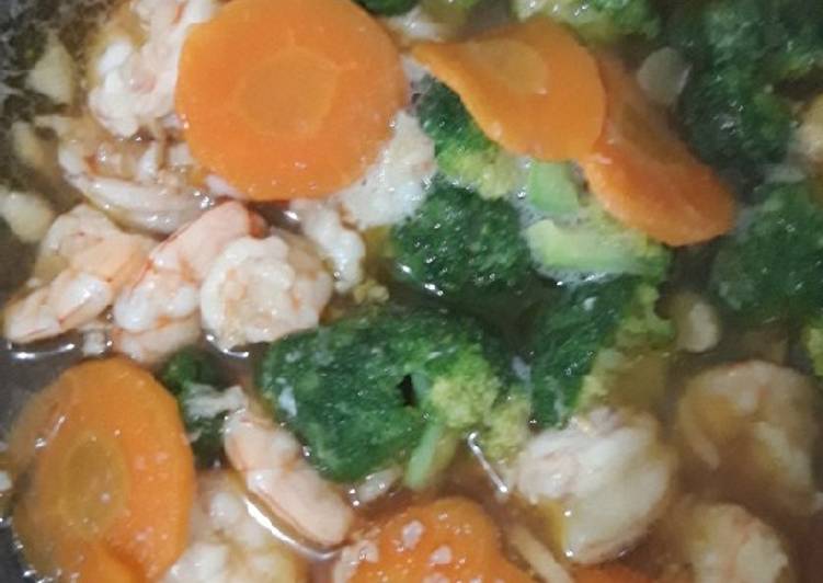 Resep Cah udang brokoli yang Lezat Sekali