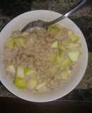 Avena con manzana y canela
