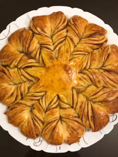عکسی از دستور نان خورشیدی یا ستاره ای🍫🫓