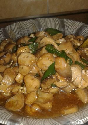 Foto resep oseng jamur cabe hijau
