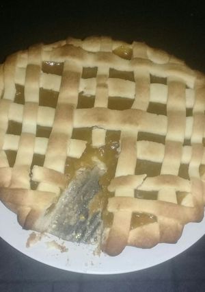 Una foto de Pastafrola con aceite