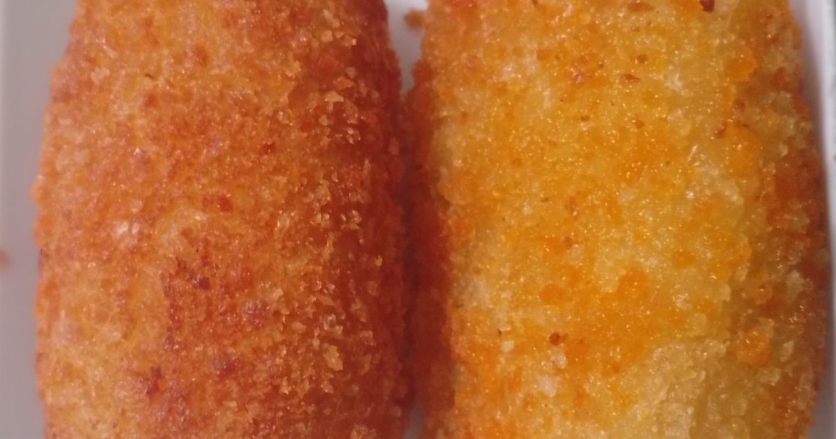 Kroket singkong kriuk isi ayam wortel kentang tanpa cream dan susu