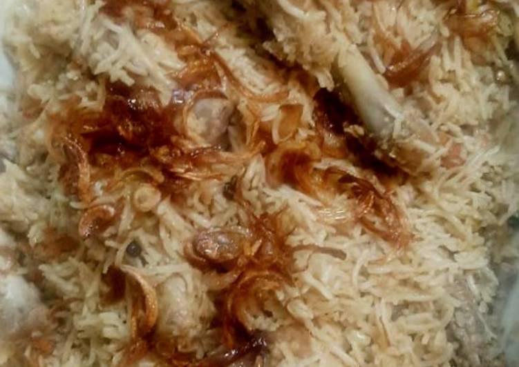 Recipe of Homemade Chicken yakhni pulao