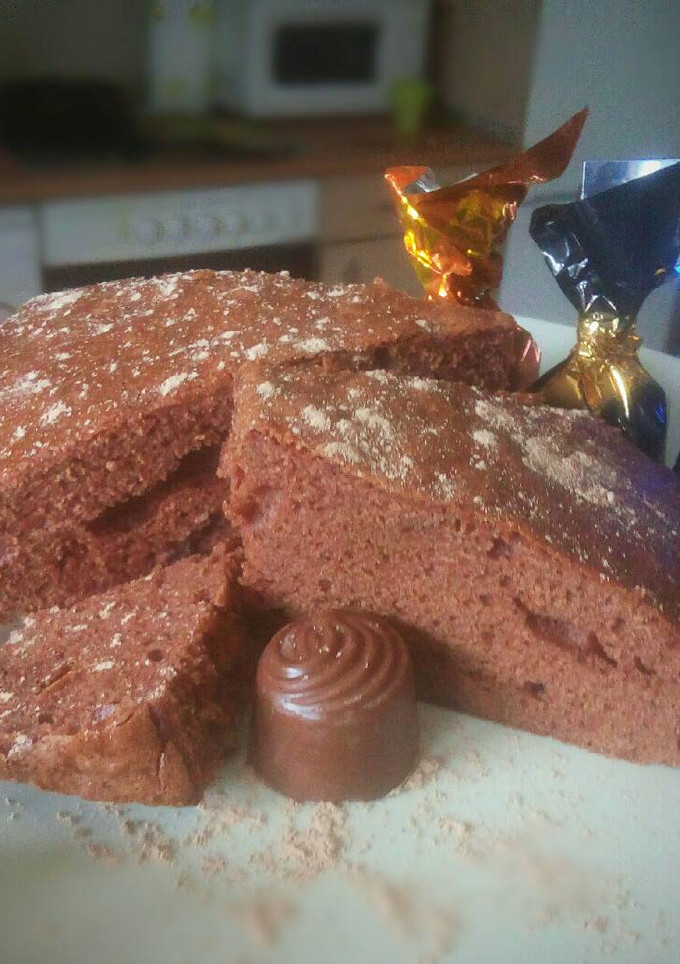 Una foto de Bizcocho de yogurt con chocolate