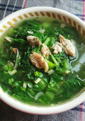 Hình của món Canh cải cá rô đồng.