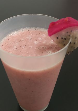 Una foto de Licuado de Pitaya y Manzana