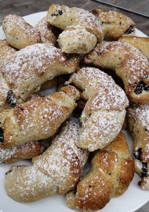 Puha mákos kifli gluténmentesen, kelesztés nélkül recept fotója